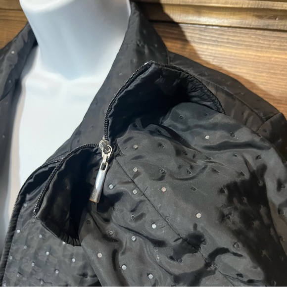 Talbots black polka dot casual lightweight jacket - Picture 6 of 13